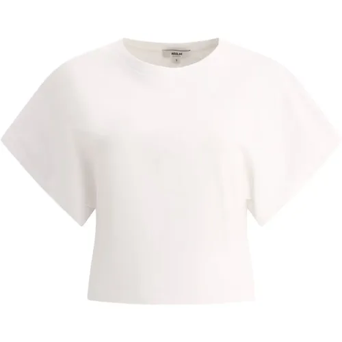 Britt Baumwoll T-Shirt , Damen, Größe: XS - Agolde - Modalova