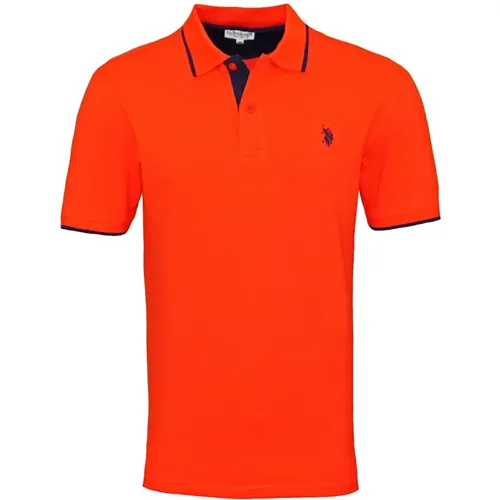 Polo T-Shirt mit Logo-Stickerei , Herren, Größe: 2XL - U.S. Polo Assn. - Modalova