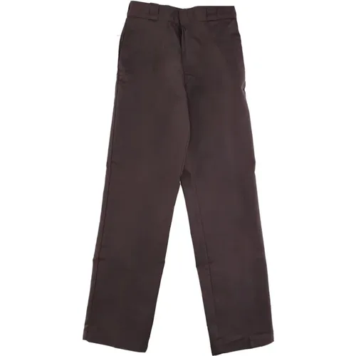 Dark Work Pants with Pockets , male, Sizes: W36 L32, W30 L30, W33 L32, W29 L30, W38 L32, W30 L32, W28 L30, W32 L32, W26 L28, W31 L32, W34 L30, W34 L32 - Dickies - Modalova