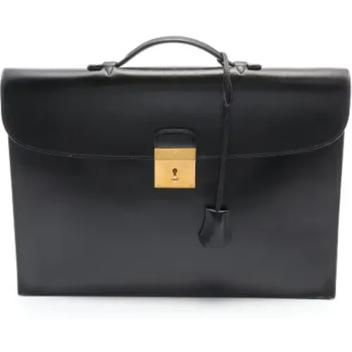Pre-owned Fabric briefcases , female, Sizes: ONE SIZE - Hermès Vintage - Modalova