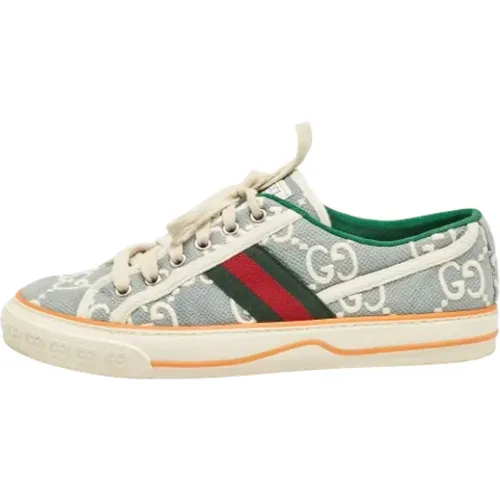 Pre-owned Denim sneakers , female, Sizes: 6 UK - Gucci Vintage - Modalova