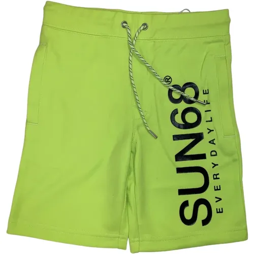 Geschriebene Bermuda-Shorts Sun68 - Sun68 - Modalova