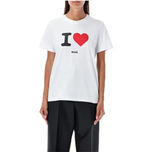 Womens Clothing T-Shirts Polos Aw23 , female, Sizes: L - Msgm - Modalova