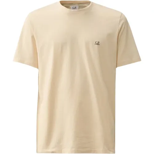 Goggle Hood Jersey T-shirt Pistachio , Herren, Größe: L - C.P. Company - Modalova