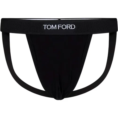 Ribbed Underwear with Logo , male, Sizes: L - Tom Ford - Modalova