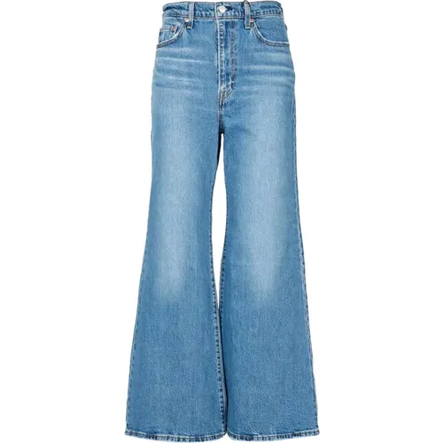 Levi's, Hohe Taille Weite Bein Jeans , Damen, Größe: W28 - Levis - Modalova