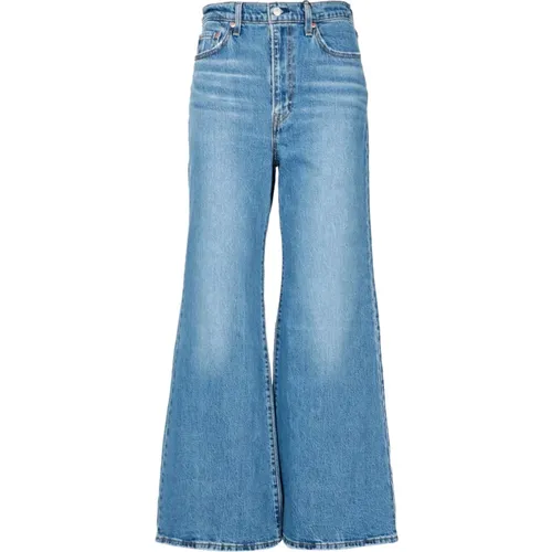 Levi's, Hohe Taille Weite Bein Jeans , Damen, Größe: W30 - Levis - Modalova