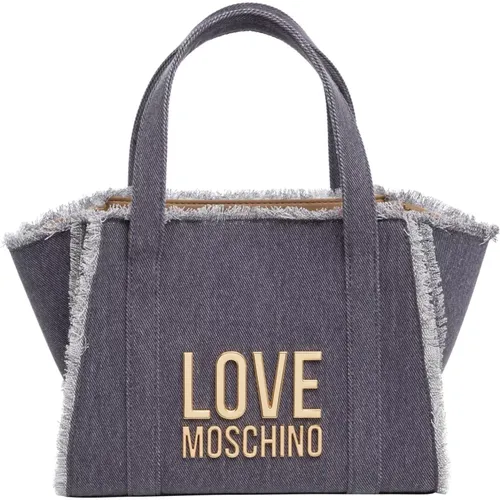 Logo Handtasche mit Verstellbarem Riemen , Damen, Größe: ONE Size - Love Moschino - Modalova