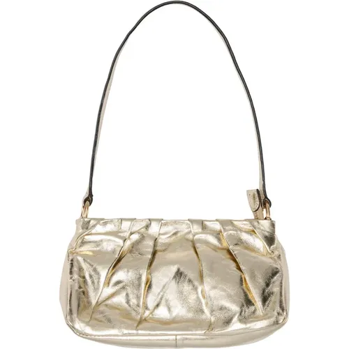 Metallic Clutch Light Gold , female, Sizes: ONE SIZE - Btfcph - Modalova