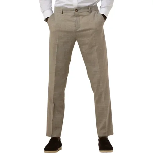 Schmale Leinenhose in Oasis Sand , Herren, Größe: L - Selected Homme - Modalova