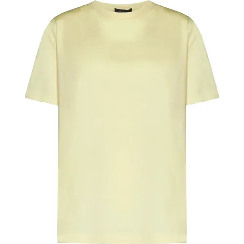Cotton Jersey Crew Neck T-shirt , female, Sizes: XL, XS, S, M, L - Fabiana Filippi - Modalova