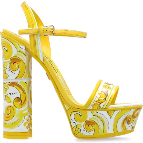 Platform sandals , female, Sizes: 5 UK, 7 UK, 6 UK, 4 UK - Dolce & Gabbana - Modalova