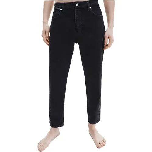 Cropped Straight Jeans , male, Sizes: W30, W29, W36, W31, W34, W32, W33 - Calvin Klein - Modalova