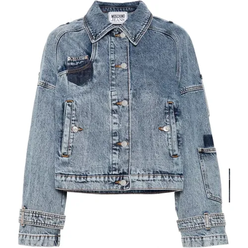 Denim Jacket Casual Style , female, Sizes: L, S - Moschino - Modalova