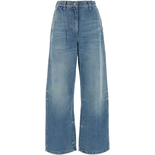Weit geschnittene Denim-Jeans , Damen, Größe: W27 - Palm Angels - Modalova