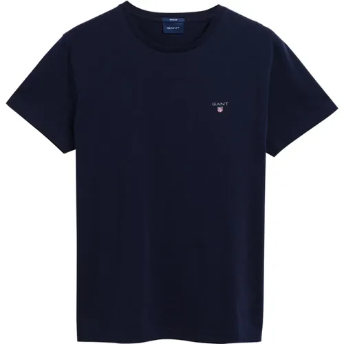 Iconic Logo-besticktes T-Shirt , Herren, Größe: 2XL - Gant - Modalova