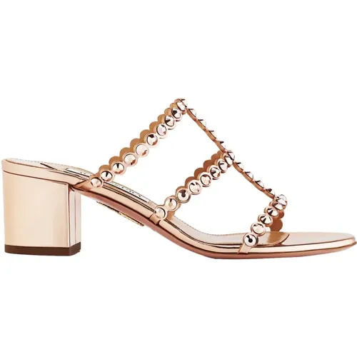 Rose Gold Sandals , female, Sizes: 7 UK - Aquazzura - Modalova