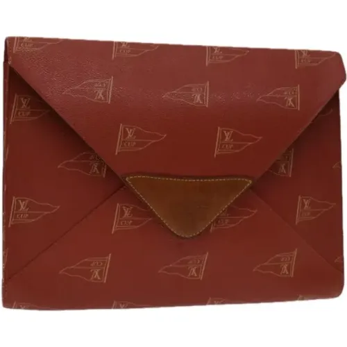 Pre-owned Leather clutches , female, Sizes: ONE SIZE - Louis Vuitton Vintage - Modalova