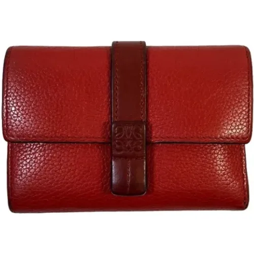 Pre-owned Leather wallets , female, Sizes: ONE SIZE - Loewe Pre-owned - Modalova