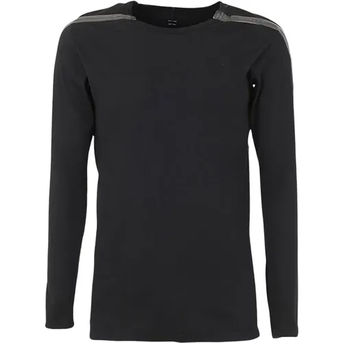 Schwarzes T-Shirt mit Bändern , Herren, Größe: XL - Isaac Sellam - Modalova