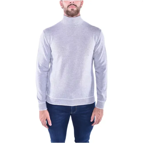 Bestickter Rollkragenpullover , Herren, Größe: 2XL - Eleventy - Modalova