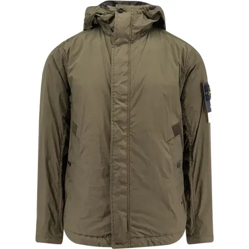 Crinkle Reps Parka mit Versteckter Kapuze - Stone Island - Modalova