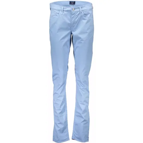 Slim-Fit Cotton Jeans Pant , Herren, Größe: W26 L34 - Gant - Modalova