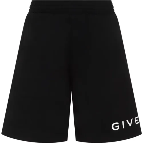 Cotton Shorts with 4G Logo , male, Sizes: L, S - Givenchy - Modalova