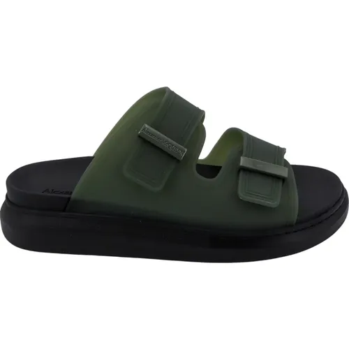 Sandals with Adjustable Strap , male, Sizes: 5 UK, 6 UK, 9 UK, 11 UK, 10 UK, 7 UK, 8 UK - alexander mcqueen - Modalova