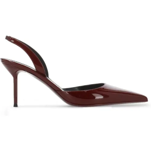 Bordeaux Patentleder Slingback Schuhe - Paris Texas - Modalova