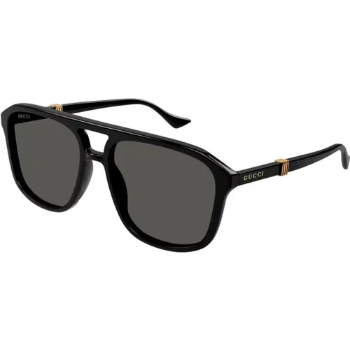 Aviator Sonnenbrille Schwarz Acetat Trendy - Gucci - Modalova
