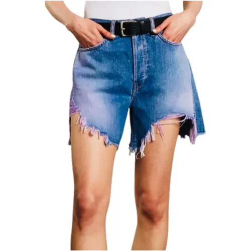 Hohe Taille Blake Lila Shorts , Damen, Größe: W28 - 3X1 - Modalova