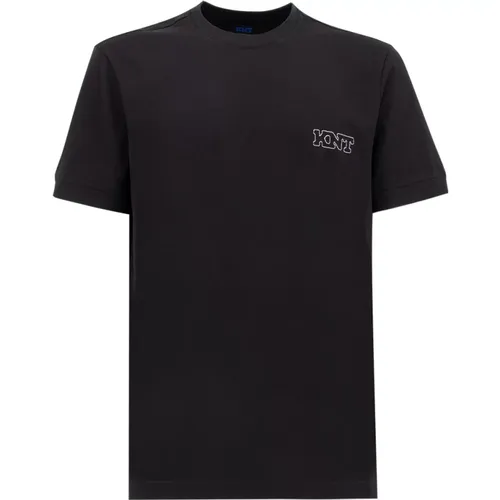 Cotton Crew Neck T-shirt , male, Sizes: XL, L, 2XL, M - Kiton - Modalova