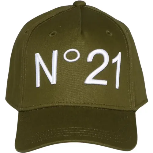 Grüne Kappe mit Besticktem Logo - N21 - Modalova