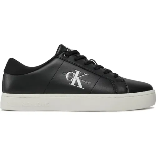 Low Top Leather Sneakers , male, Sizes: 11 UK, 12 UK, 6 UK - Calvin Klein - Modalova