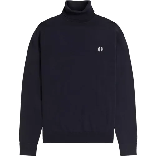 Turtleneck with High Collar , male, Sizes: XL, L, 2XL - Fred Perry - Modalova