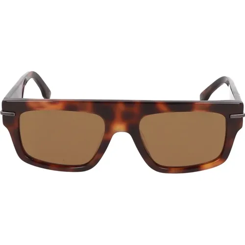Sonnenbrille mit eckigem Rahmen , unisex, Größe: 54 MM - Fendi - Modalova