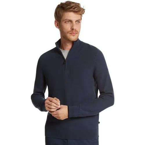 Sweater Half Zip Men`s Dark , male, Sizes: M - Michael Kors - Modalova