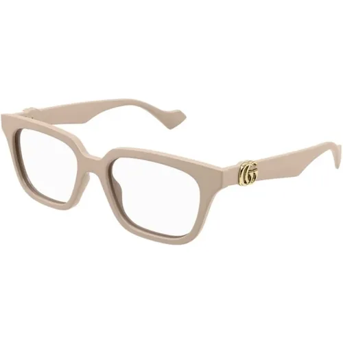 Stylish Nude Frame Glasses , unisex, Sizes: 53 MM - Gucci - Modalova