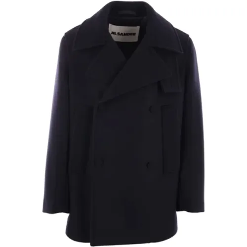 Wool Double-Breasted Coat , male, Sizes: L - Jil Sander - Modalova