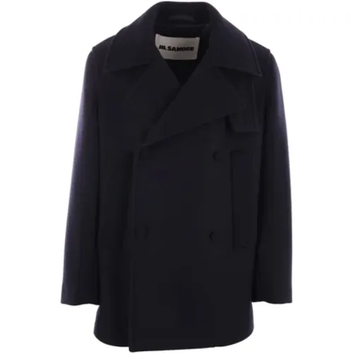 Wool Double-Breasted Coat , male, Sizes: S, L, M - Jil Sander - Modalova