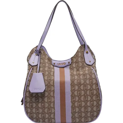 Beige Shopper Tasche Elegant Funktional , Damen, Größe: ONE Size - Liu Jo - Modalova