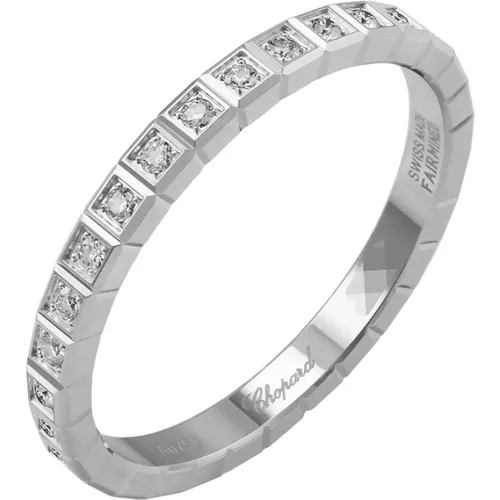 Ice Cube Pure Gold Diamond Full-Set Ring , male, Sizes: ONE SIZE - Chopard - Modalova