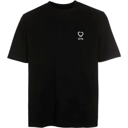 Herzdruck Casual T-Shirt , Herren, Größe: L - Arte Antwerp - Modalova