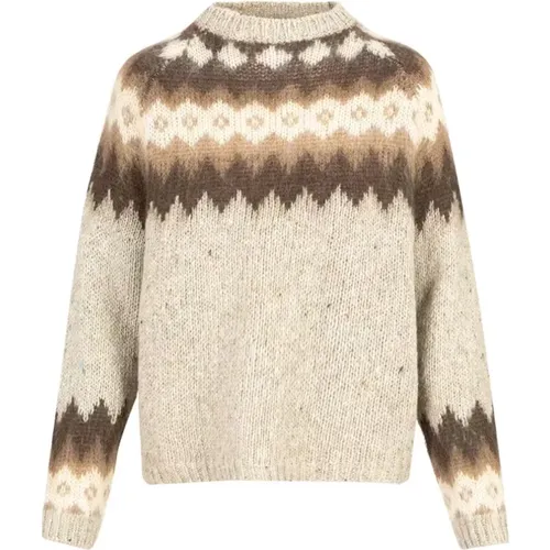 Flair Motif Knitting Sweaters , female, Sizes: XS - Woolrich - Modalova