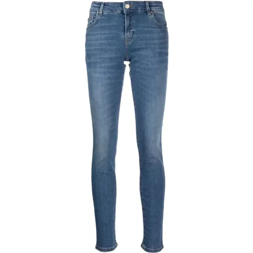 Schmale Passform Denim Hose , Damen, Größe: W30 - Blugirl - Modalova