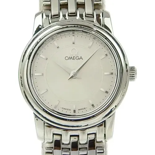 Pre-owned Stainless Steel watches , male, Sizes: ONE SIZE - Omega Vintage - Modalova