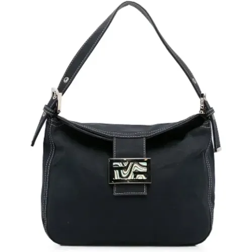 Pre-owned Canvas shoulder-bags , female, Sizes: ONE SIZE - Fendi Vintage - Modalova