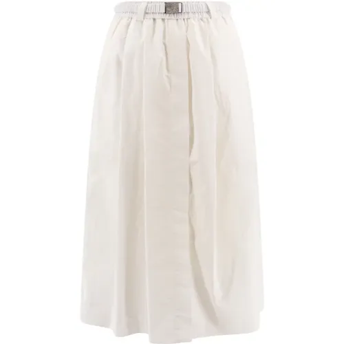 Elastic Waist Skirt , female, Sizes: S - BRUNELLO CUCINELLI - Modalova