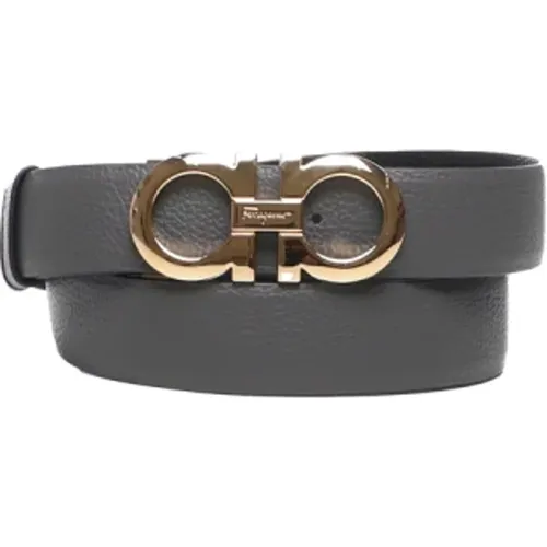 Leather Belt with Gancini Buckle , female, Sizes: 90 CM, 100 CM - Salvatore Ferragamo - Modalova